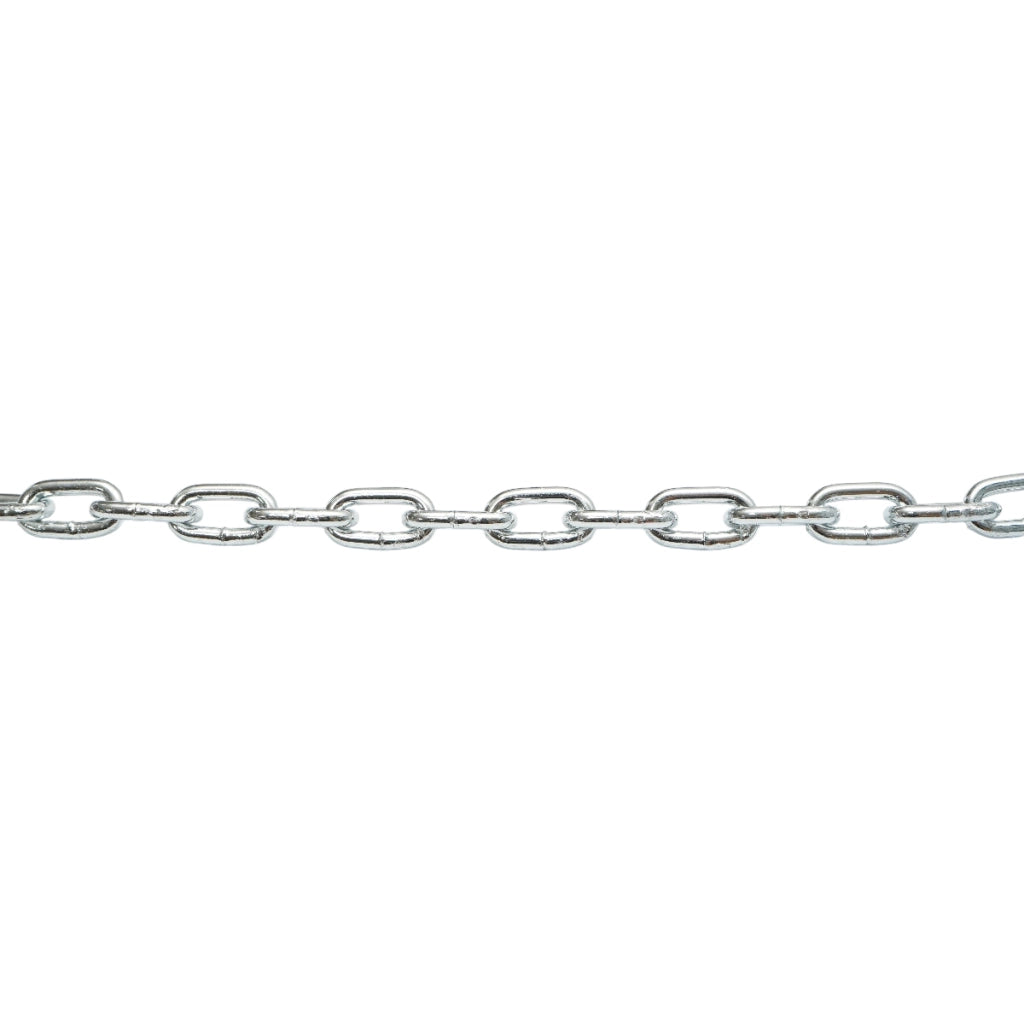 Catena elettrozincata 4,7x19x17mm DIN5685A 30m/rotolo tamburo di plastica