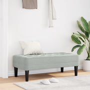 Panchina  Grigio chiaro 113 cm in velluto