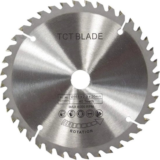 Lama circolare TCT 160mm 165mm 185mm per legno e plastica - 24T 40T 48T 60T 80T