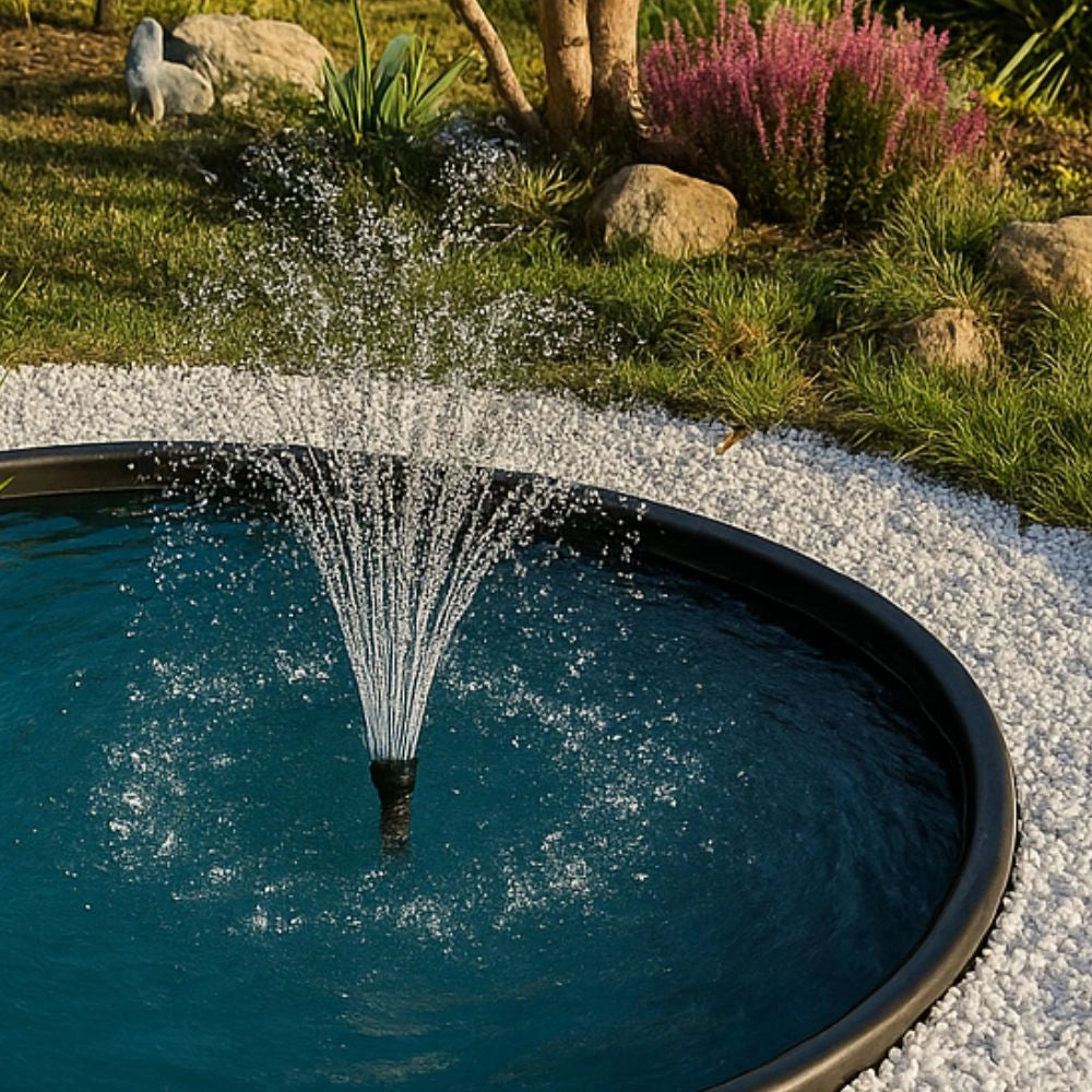 Laghetto da giardino vittoria nero litri 780 da 195x140xh50