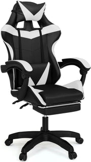 Sedia gaming, sedia ufficio nero e bianco ALEX