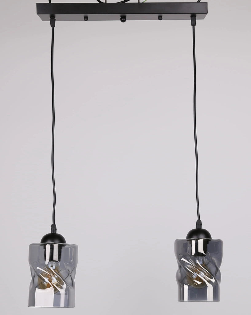 Lampada a sospensione Candellux Felis 2xE27 60W grigia