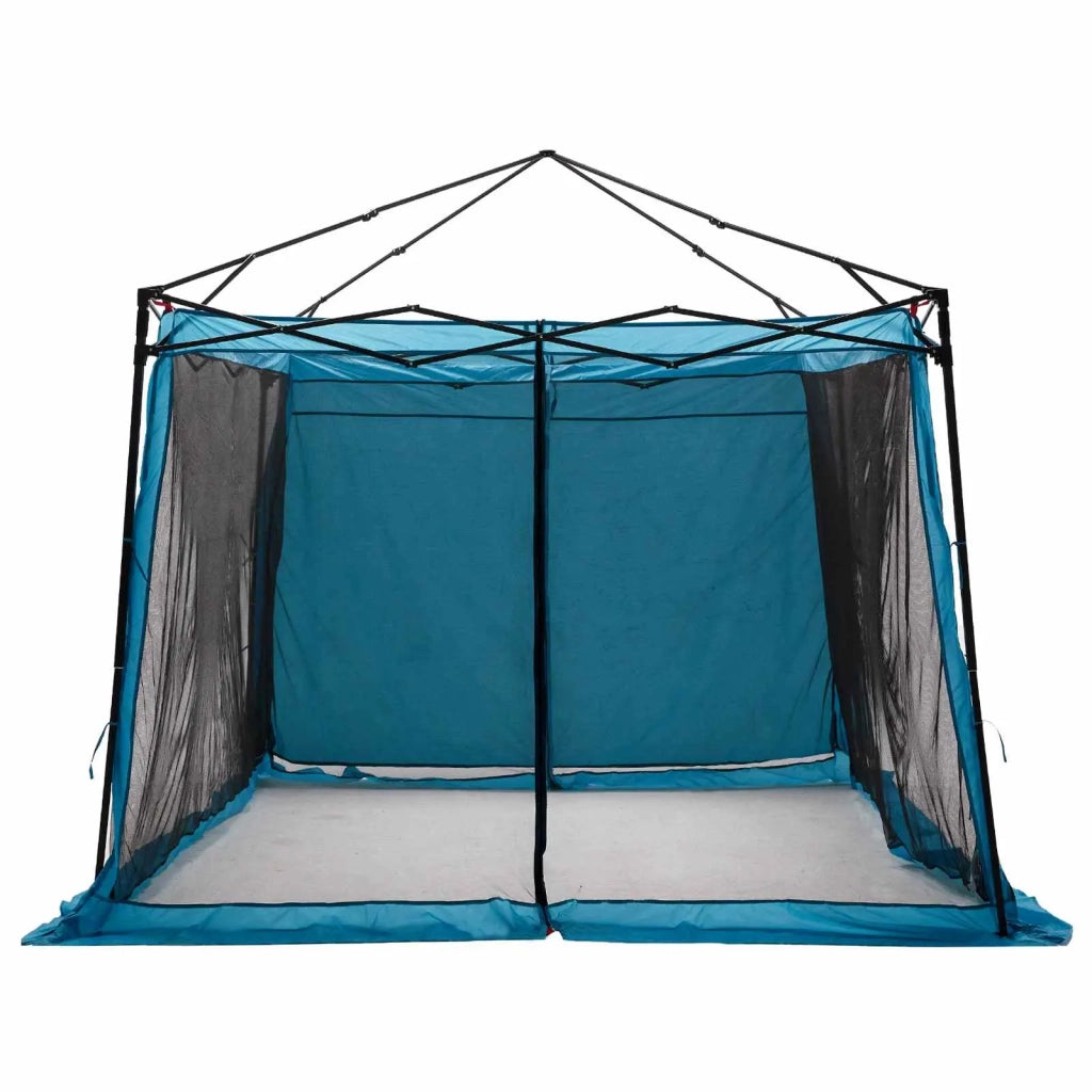 Set di Tende da Campeggio con tetto 2 pcs Blu Taffeta e Tessuto