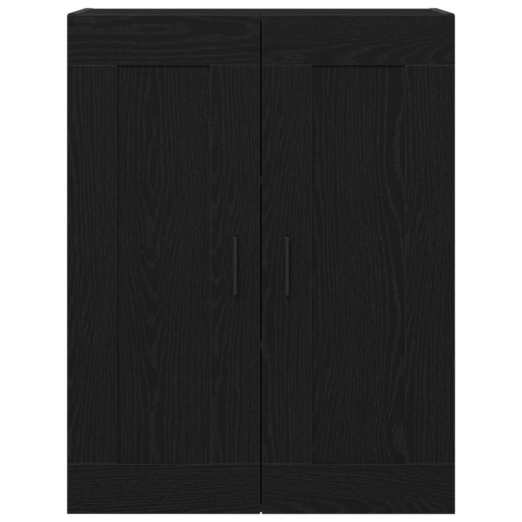 Mobiletto da parete in rovere nero di  69,5x34x90 cm in legno ingegnerizzato