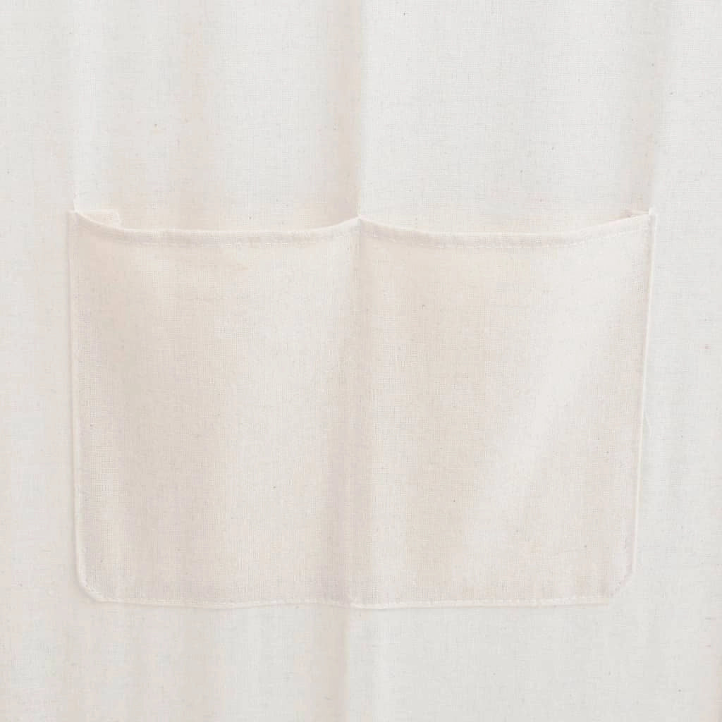 Divisorio divisorio mobile decorativo 5 pannelli crema 200 x 170 x 4 cm tessuto 0802071