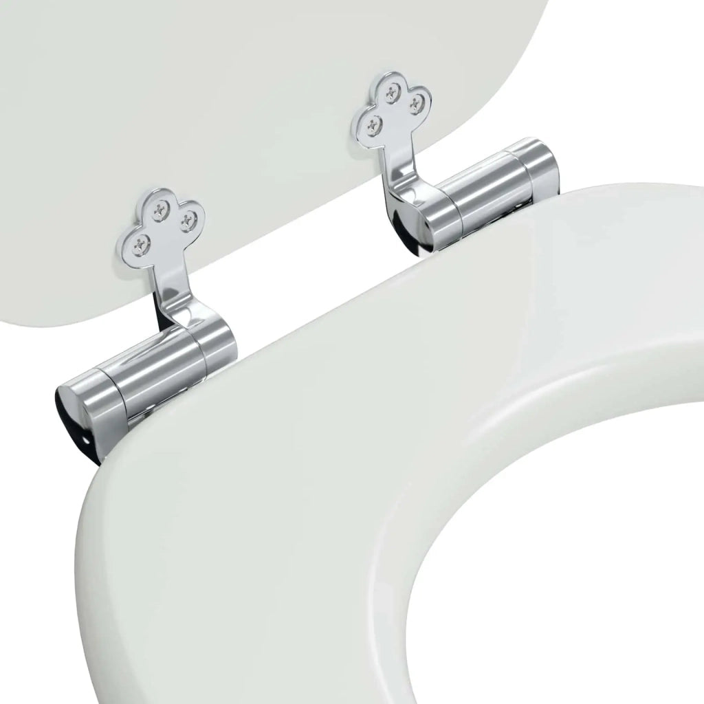 Sedile per toilette con chiusura morbida 2 pcs Bianco 3414529