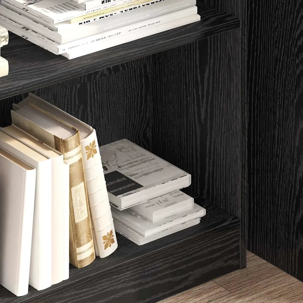 Libreria Rovere Nero 80 x 24 x 109 cm Legno multistrato 875016