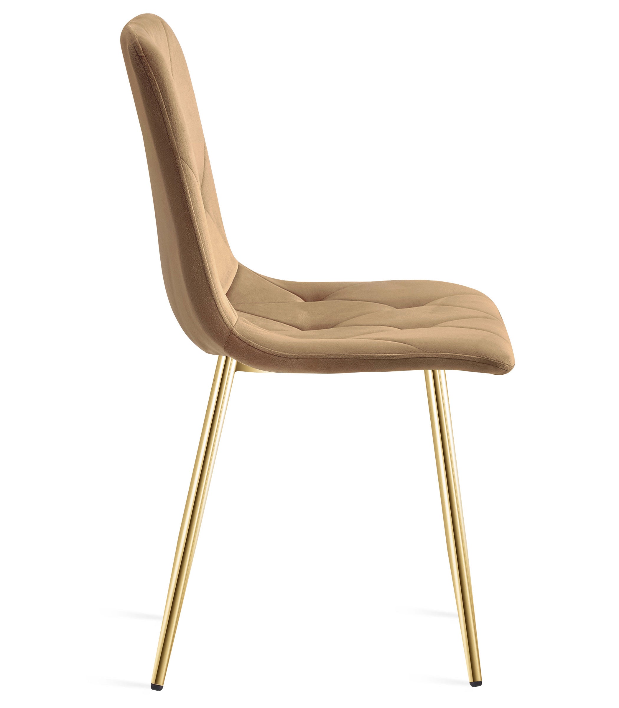 Sedia VALORA TYRA - Elegante design rivestito in velluto marrone x 3