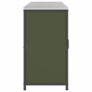 vidaXL Set di Stoccaggio per Cucina 3 pcs Verde oliva 180 x 50 x 92 cm