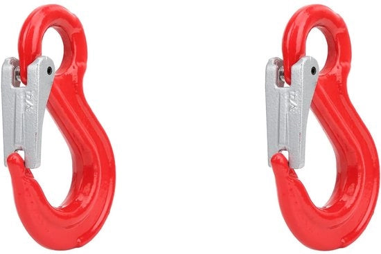 Hissatore a due pezzi - Acciaio galvanizzato - Capacità di carico 3200 kg - Diametro dei fori 2,5 cm - Verniciatura a base di polvere - Adatto per tecnica edile - Attrezzatura per la salita