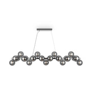 Maytoni Lampadario contemporaneo Dallas 25 luci G9 cromo metallo vetro fumè