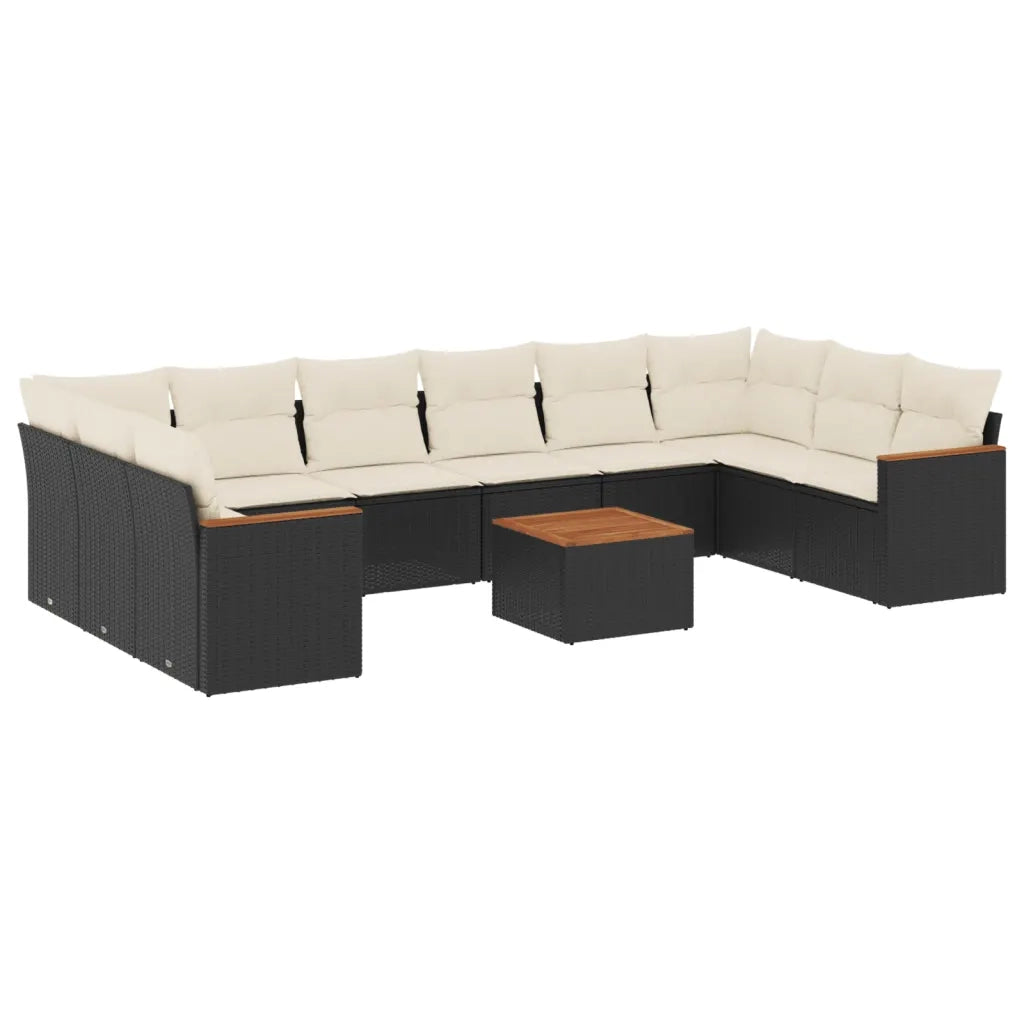 Set Divani da Giardino 11 pz con Cuscini in Polyrattan Nerocod mxl 92295