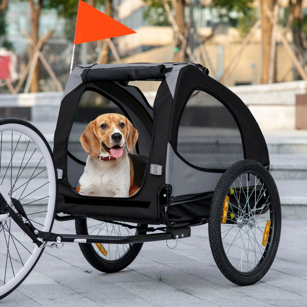 Trasportino per cani con rete e copertura ¨C zephmum ¨C 140x71x83 cm nero