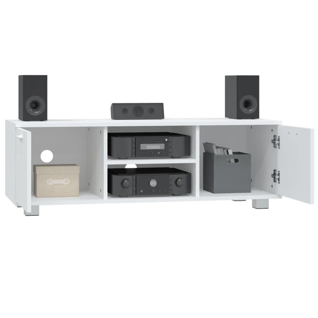 Mobile Porta TV Bianco 120x40,5x35 cm in Legno Multistrato 342615