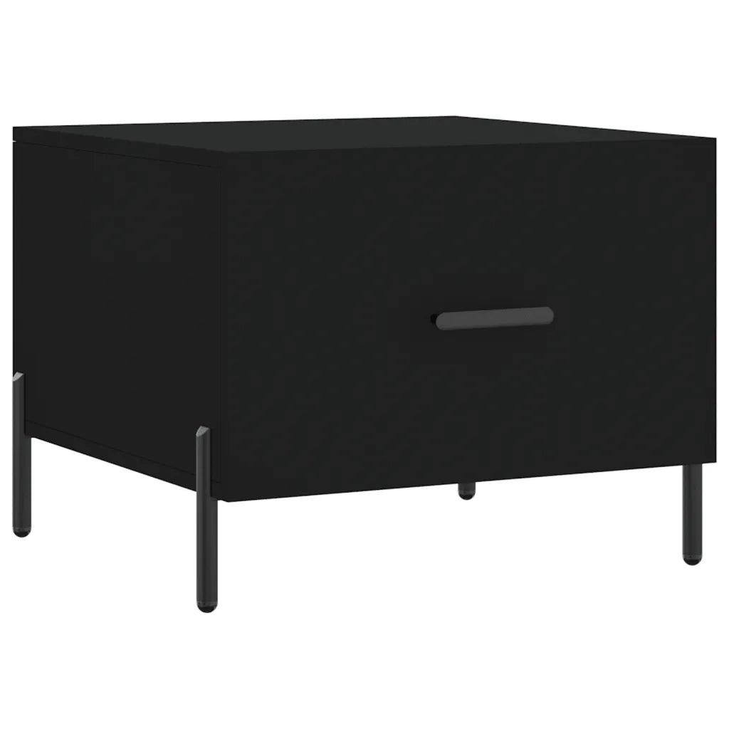 Tavolino da salotto | Tavolino da caff¨¨ | Tavolino da Soggiorno Nero 50x50x40 cm in Legno Multistrato