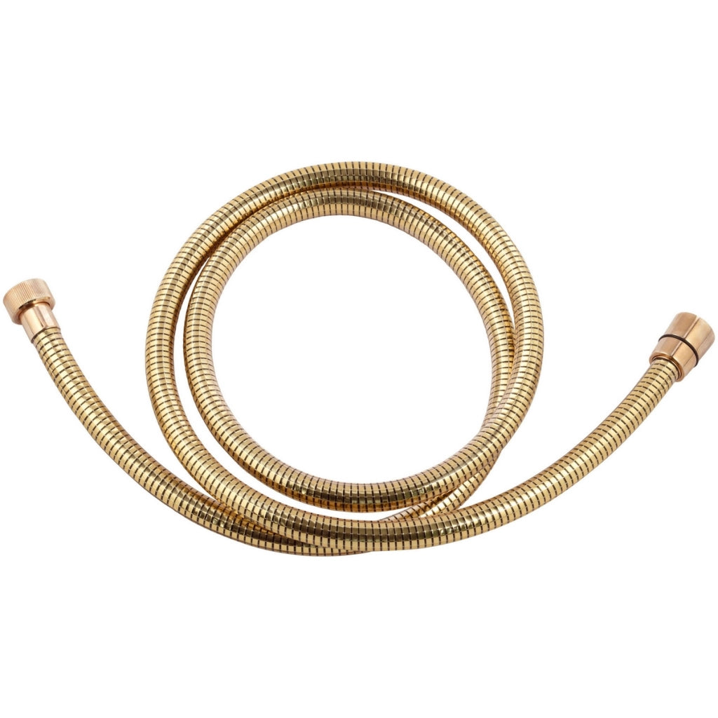 FLESSIBILE DOCCIA IN PVC DORATO CON ATTACCO CONICO- cm 150- RERU- pezzi 1
