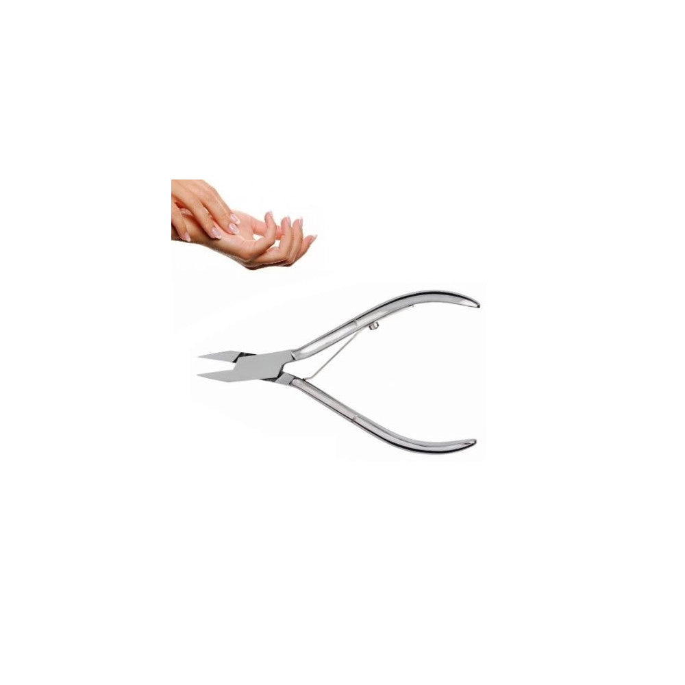 Trade Shop - Tronchesina Taglierina Taglia Unghie Cuticole Acciaio Tronchesino Pinzetta Nail -