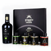 Poggio reale set condimento e olio extravergine di oliva platinum bio litri 0,5