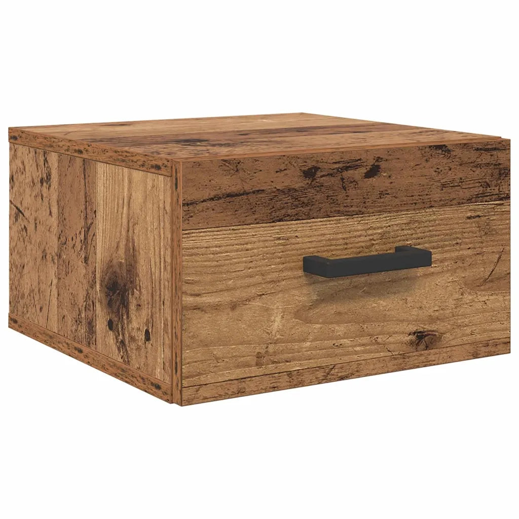Armadio da Notte con cassetto Legno vecchio 35 x 35 x 20 cm 882368
