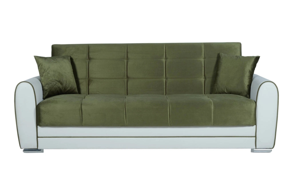 Dike, Divano Letto 3 Posti Contenitore, 84x220 cm Nero