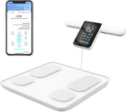 Peso corporeo intelligente con 8 elettrodi - Display grande - Monitor della composizione corporea precisa