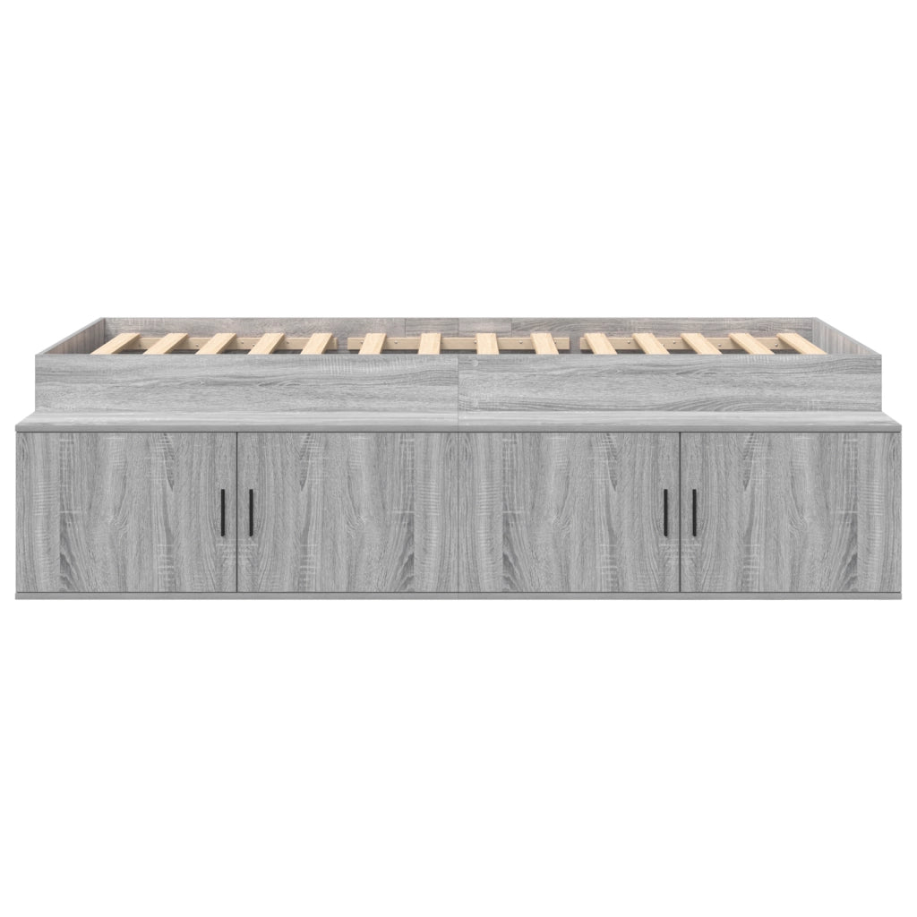 Letto contenitore Grigio Sonoma 80x200 cm