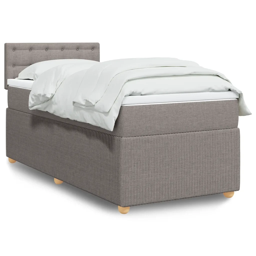 Giroletto a Molle con Materasso Tortora 90x200 cm inTessuto 3289657