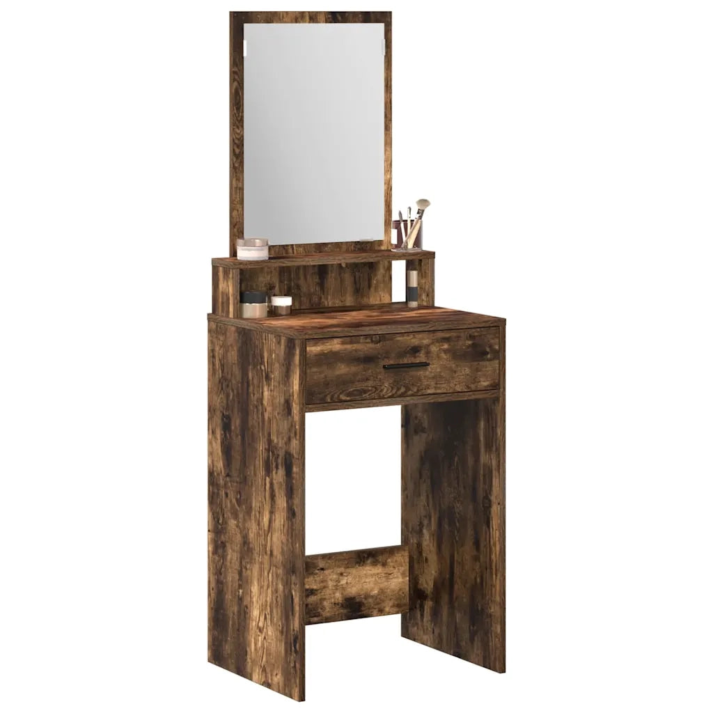 Tavolo da Trucco Rovere fumé 50 x 41 x 140 cm Legno multistrato 865131