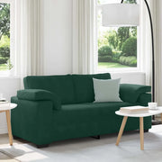vidaXL Divano Divanetto Verde Scuro 140 cm in Velluto