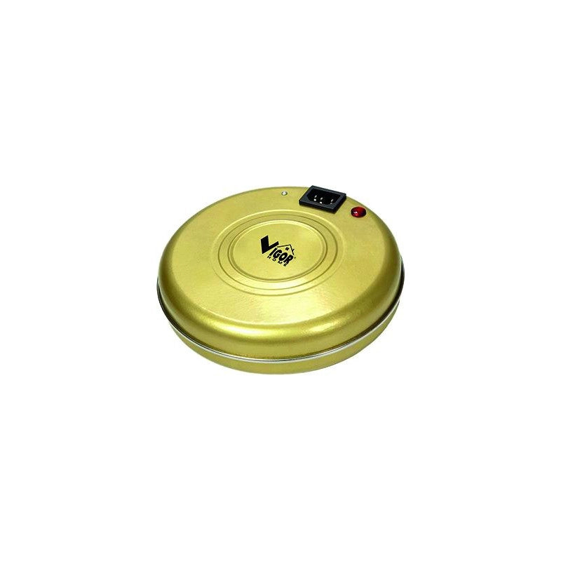 Scaldino elettrico Vigor, dino acciaio lucido, 550 watt