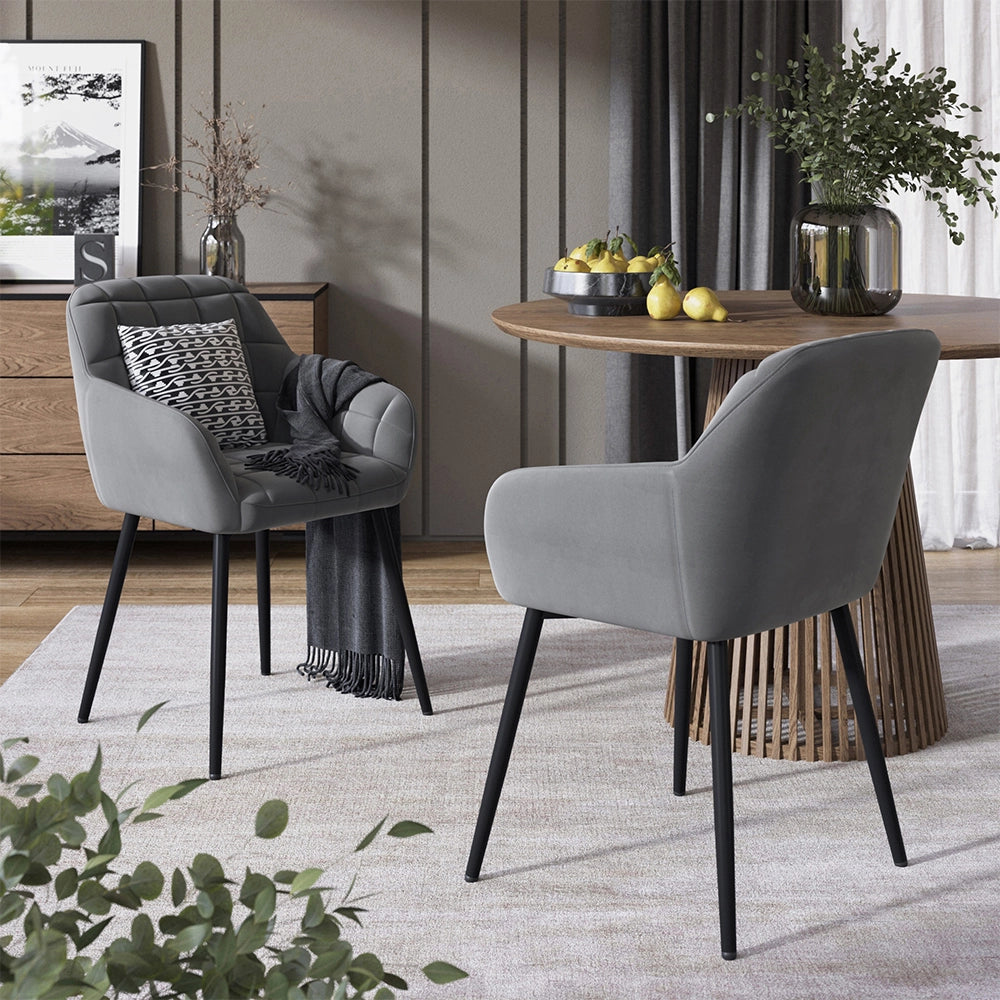 Vicco sedie Grigio 53.5 x 55.5 cm Set di 2
