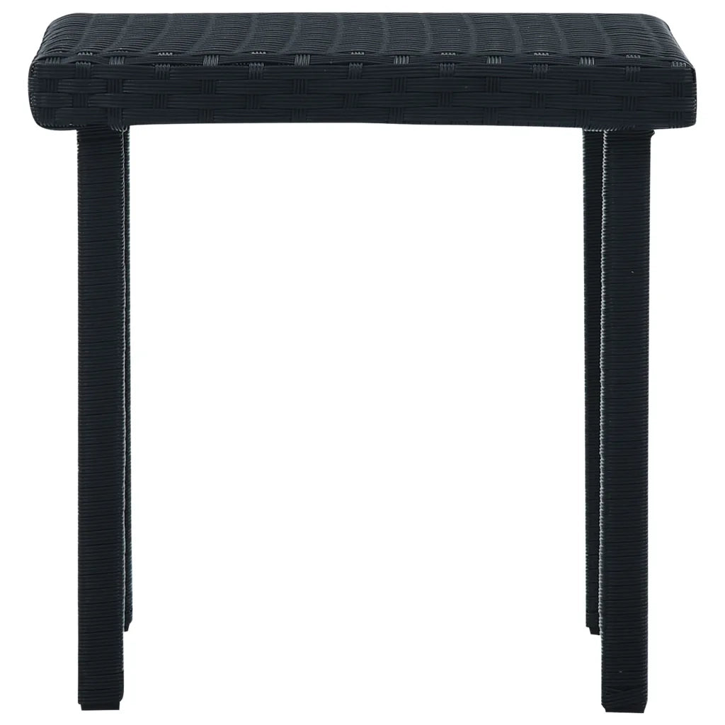 Tavolino da TÃ¨ per Esterni Nero 40x40x40 cm in Polyrattan cod mxl 34345