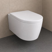 Vaso wc sospeso giunone ceramica bianco lucido scarico a parete *** accessori senza fissaggi, confezione 1