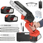Mini Segatrice Senza Fili con Batteria, 15,2 e 20,3 cm, Motore Senz'Asse, Due Batterie 21V e Funzioni di Sicurezza