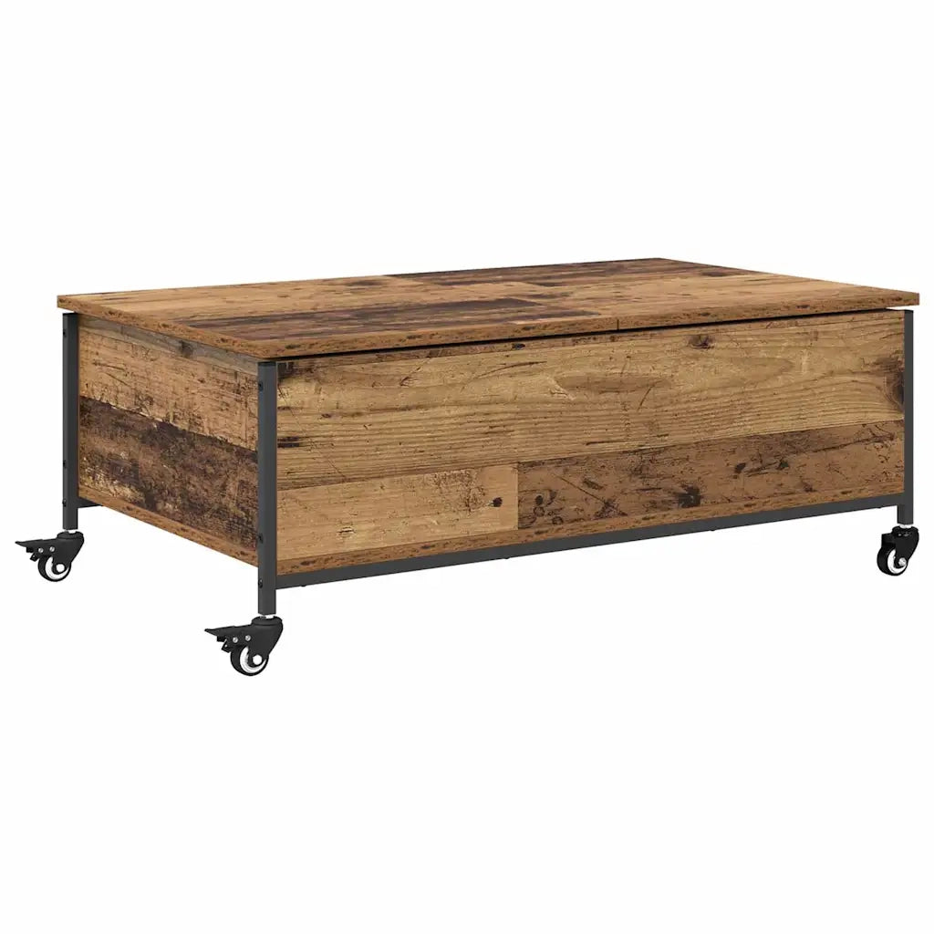 Tavolino da salotto | Tavolino da caff¨¨ | Tavolino da Soggiorno Legno vecchio 91 x 55 x 32 cm