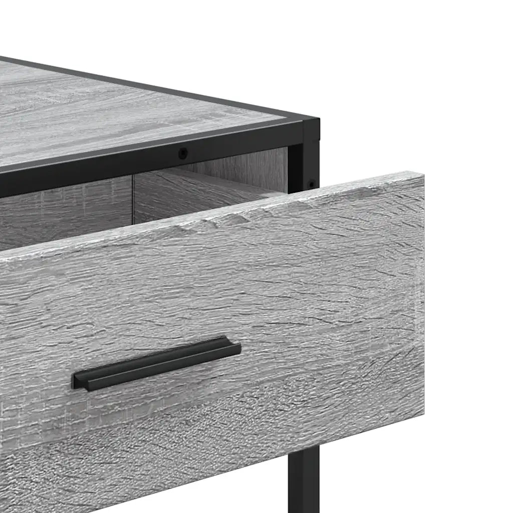 Tavolo Consolle Rovere Sonoma 90x35x80 cm in Legno Multistrato