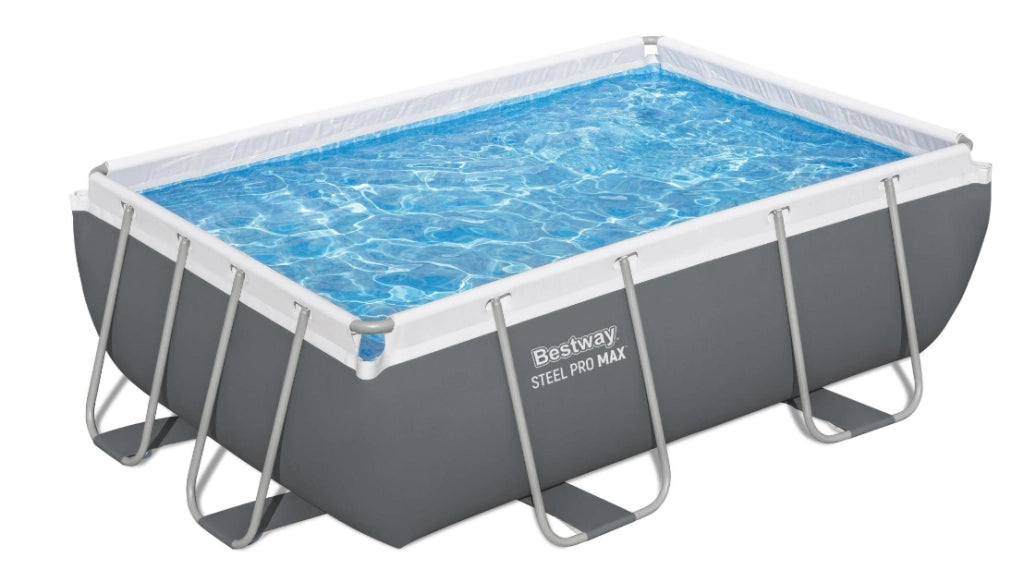 Piscina 56629 bestway fuori terra rettangolare power steel 282x196x84 cm capacità 3.662 lt
