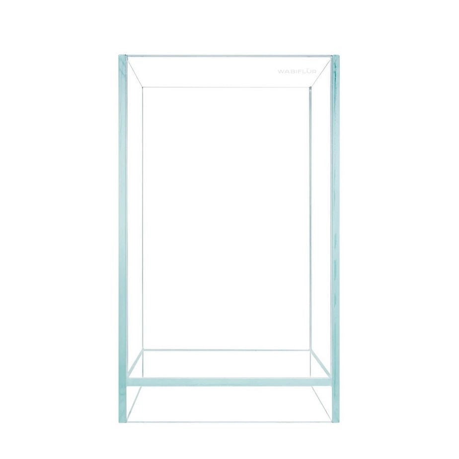 AQPet Kubic 15 Air - vasca in vetro Extrachiaro cm15×15×23h con coperchio