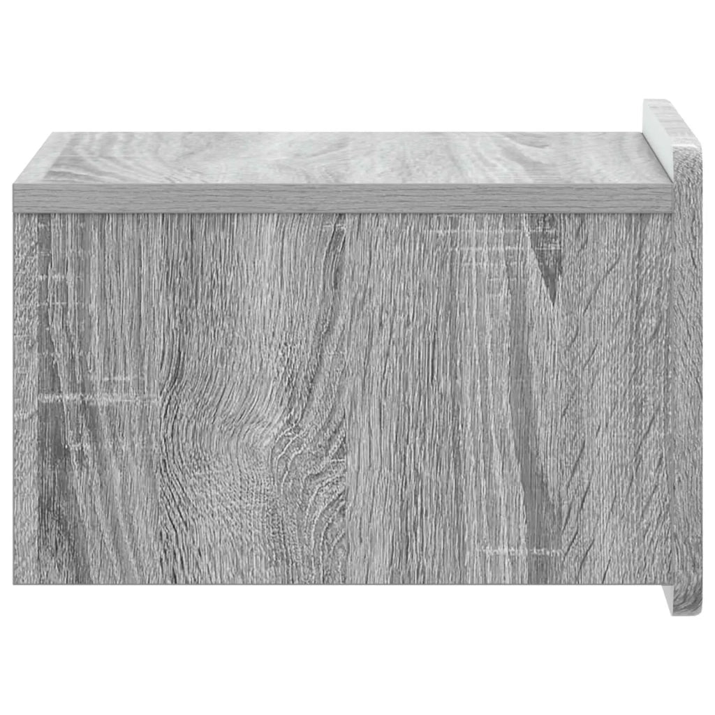 Mobiletto da notte a muro 2 pcs Grigio Sonoma 33 x 34,5 x 24 cm 898268