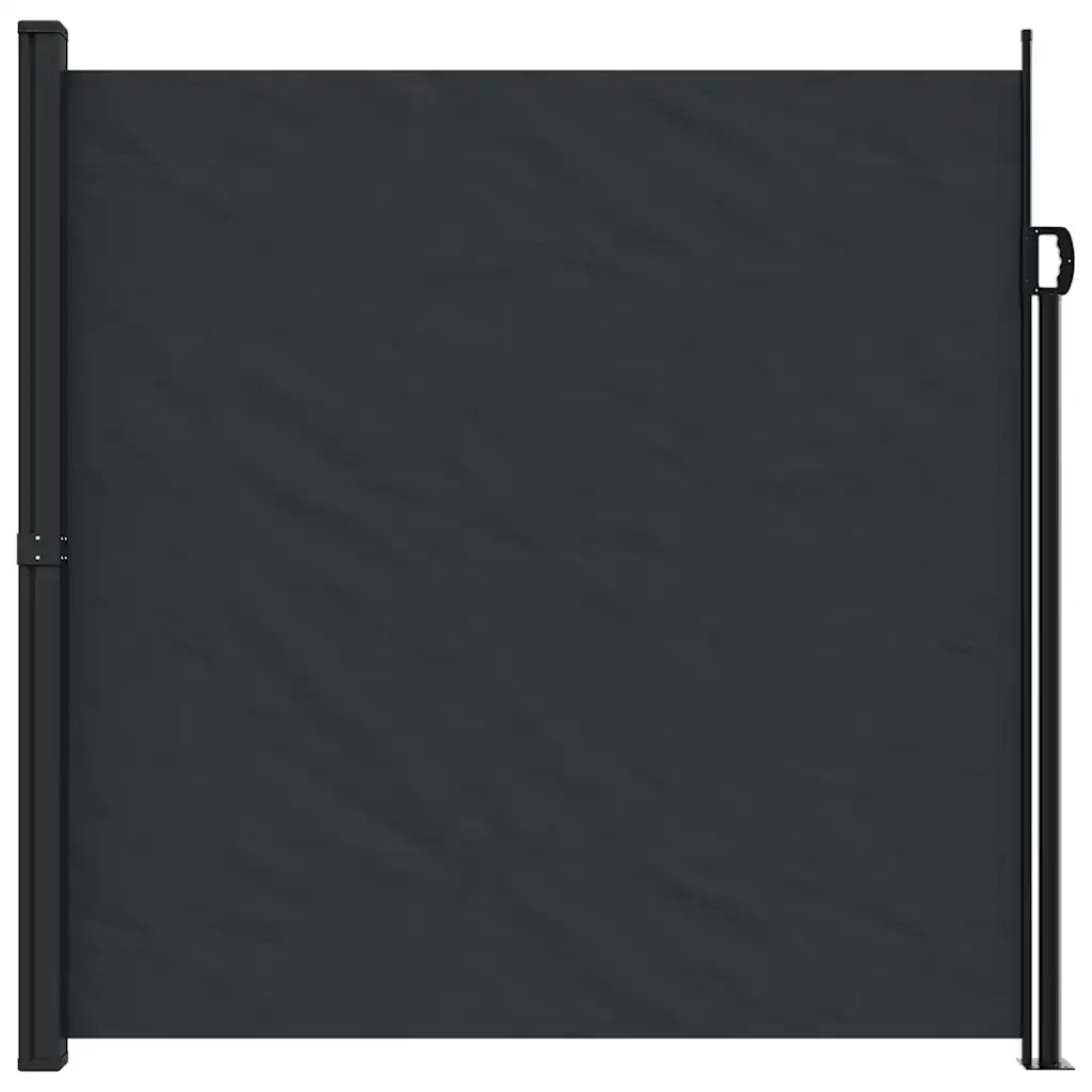 Tenda da Sole Laterale Retrattile-Tenda parasole per balcone per giardino Nera 200x600 cm 744042