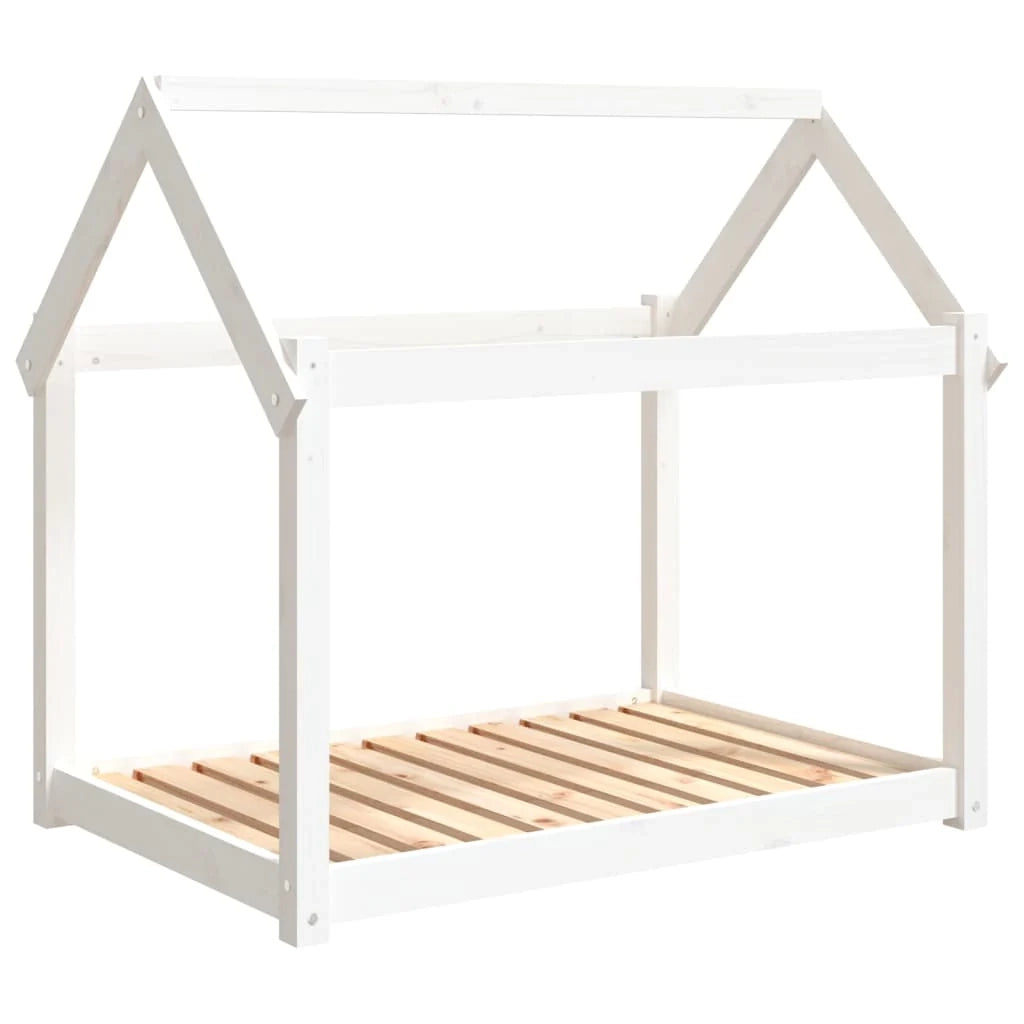 Divano letto per cani comodo 101 x 70 x 90 cm in legno massello di pino bianco 02_0042615