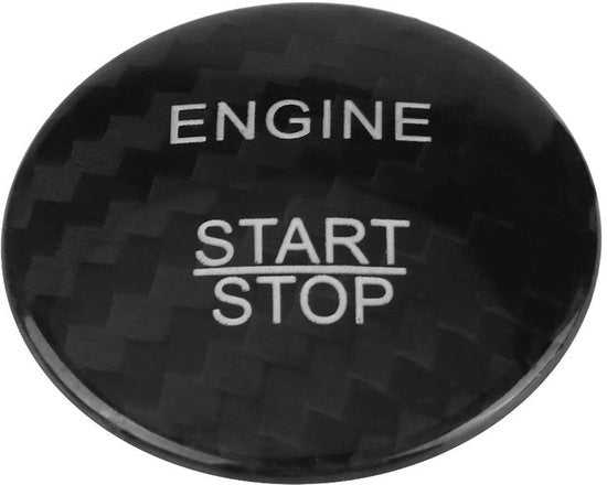 Copertura di Start per Auto - Fibra di Carbonio - Protezione - Nero - Accessori per Auto - Adatto per Benz A B C GLC GLA CLA ML GL
