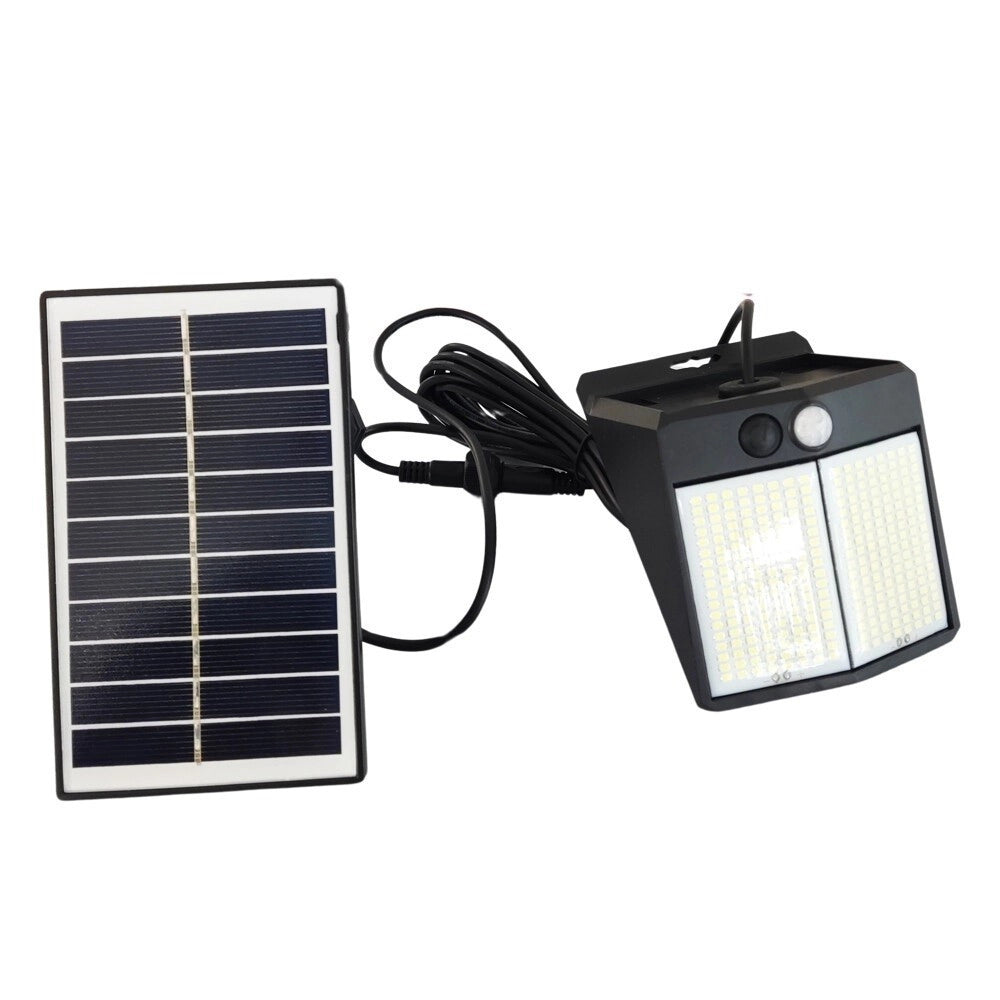 Trade Shop - Applique Faretto Solare Da Esterno Con Pannello Sensore Luce 6500k Ip65 Sw2012-f -