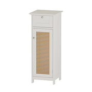 Vicco Mobiletto bagno Bianco 32 x 87 cm con anta e cassetto