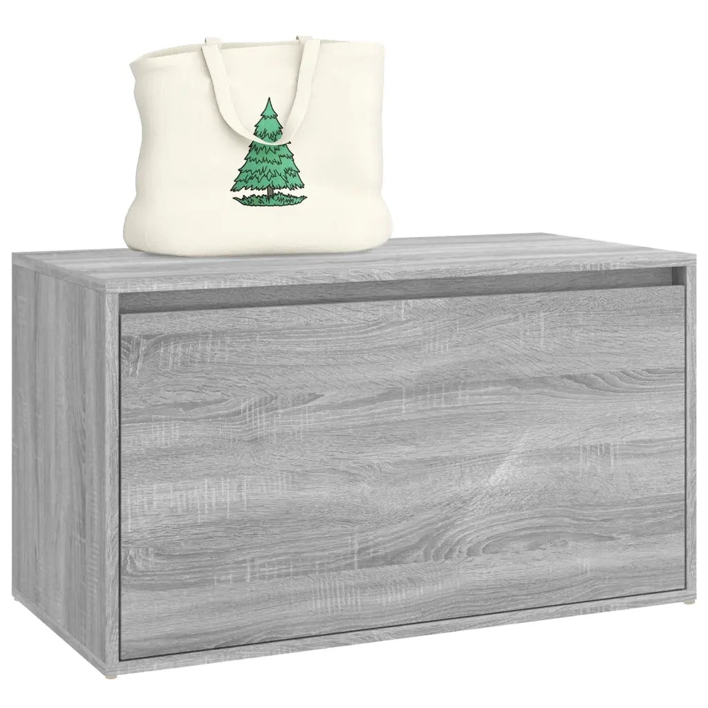 Panca da ingresso-Sgabello-Panca da Corridoio 80x40x45 cm Grigio Sonoma Legno Multistrato