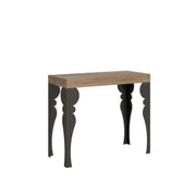 Consolle allungabile 90x40/300 cm Paxon quercia natura gambe antracite