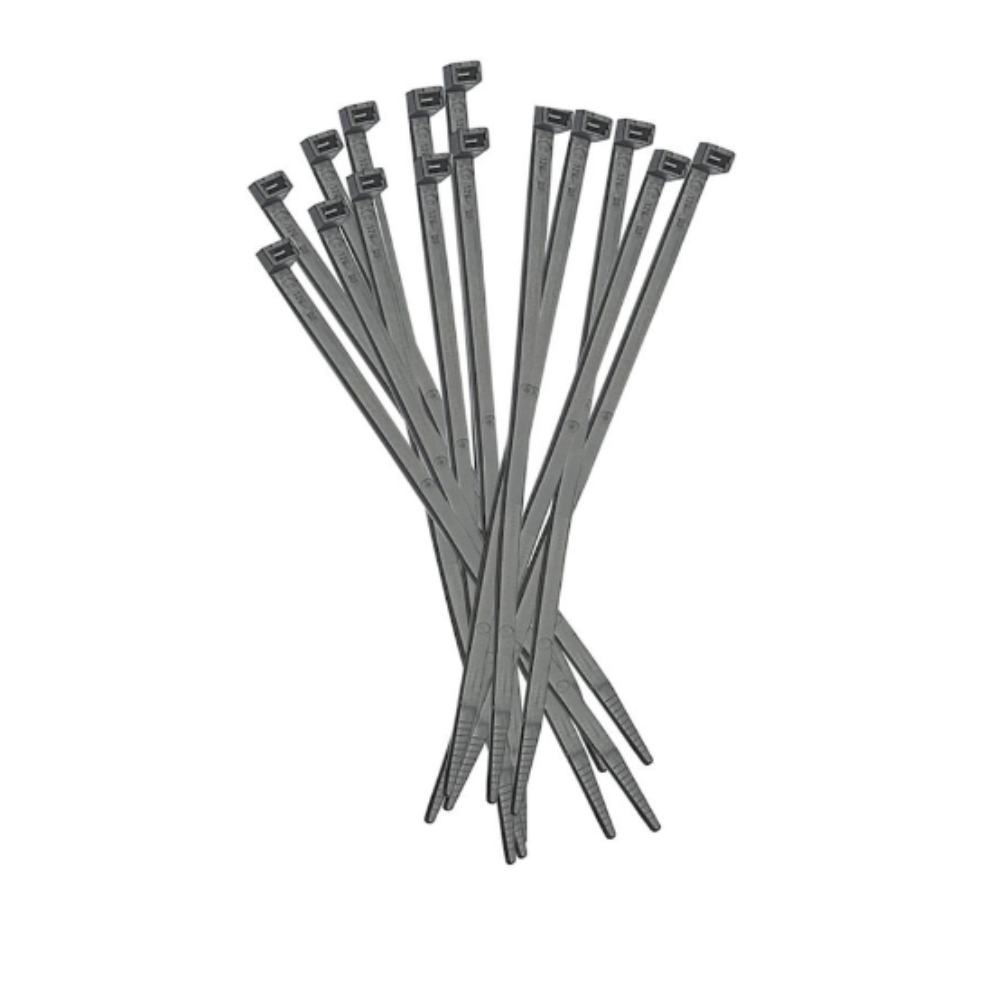 Elematic fascette per cablaggio in nylon autoestinguente confezione 50 pezzi *** colore nero, dimensioni 12,5 x 1000 ...