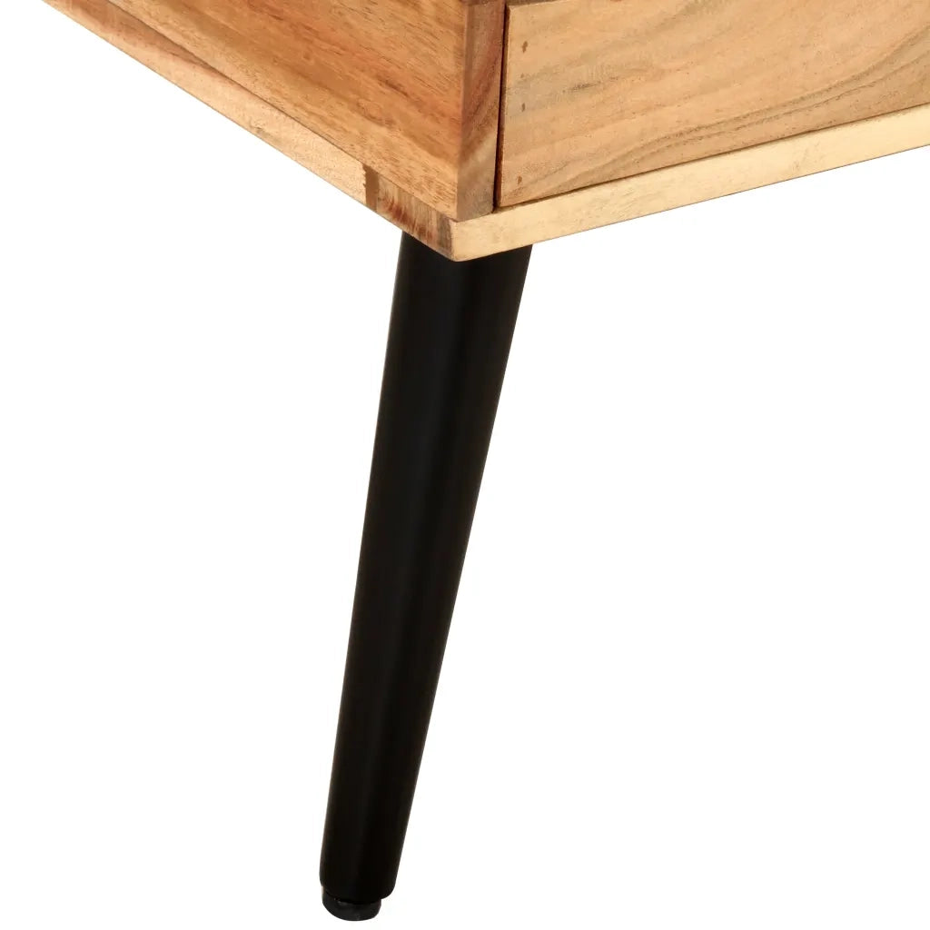 Tavolino da Salotto 88x50x42 cm in Legno Massello di Acacia 322676