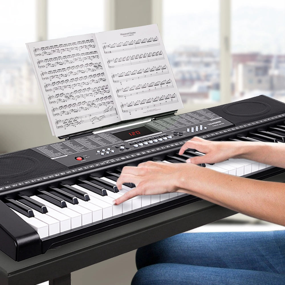 Tastiera Musicale Pianola Elettronica 61 Tasti Pianoforte Multifunzione USB AUX