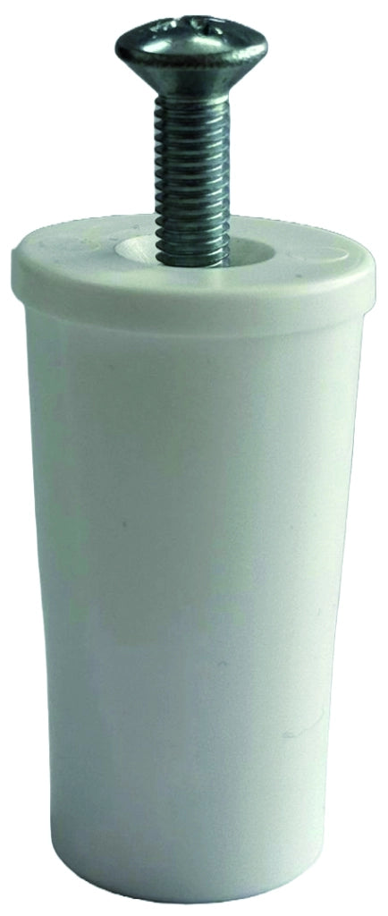 PARACOLPO PER TAPPARELLE CON RONDELLA E VITE Col. Bianco  mm. 41 50.00 pz